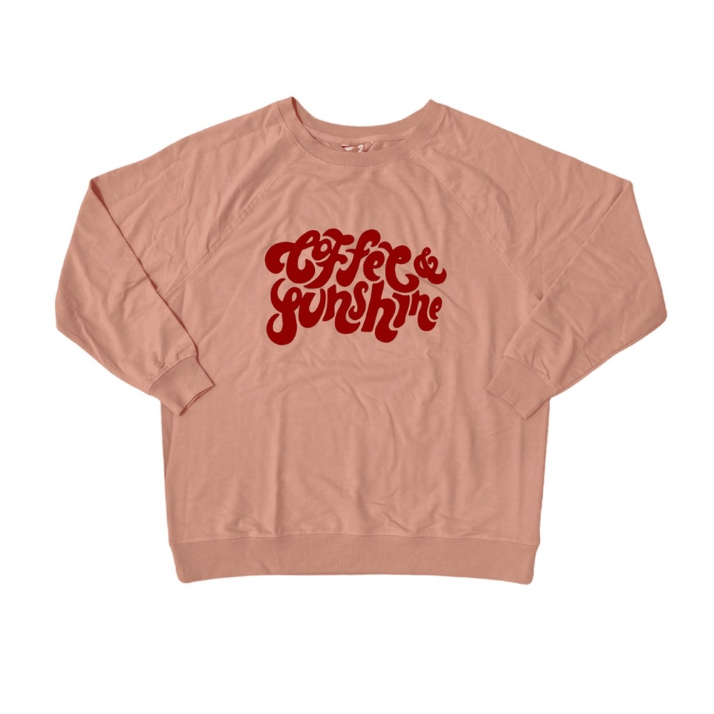Oversized Large Coffee & Sunshine jumper